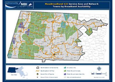 Map of Unserved Towns in the MassBroadband123 Service Area in 2017